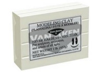 Van Aken Plastalina Modeling Compound 1lb Ivory Brick