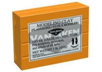 Van Aken Plastalina Modeling Compound 1lb Orange Brick