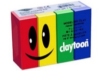 Claytoon Modeling Clay for Kids Primary Colors 4 Pack