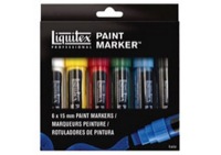 Liquitex Wide Paint Marker Set of 6 Basic Colors 15mm