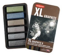 Derwent XL Graphite Blocks Tin Set of 6