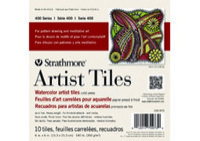Strathmore 400 Series Artist Tiles Watercolor 140 lb. 4x4 Pack of 20