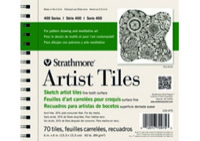 Strathmore 400 Series Artagain Artist Tiles Black 6x6 Pad