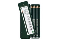 Faber-Castell 9000 Graphite Pencil Set of 6 Tin