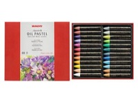 Mungyo Water Soluble Oil Pastels Set of 24 Pearl Colors