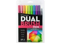 Tombow Dual Brush Pen Bright Colors Set of 10