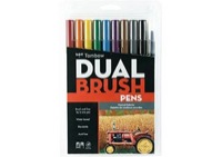 Tombow Dual Brush Pen Muted Colors Set of 10