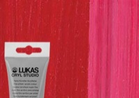 Lukas Cryl Studio Acrylic Paint Cadmium Red Deep Hue 125ml