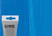 Lukas Cryl Studio Acrylic Paint Cyan Blue 125ml Tube
