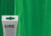 Lukas Cryl Studio Acrylic Paint Permanent Green Light 125ml Tube