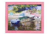 Country Chic 1.5in Wood Frame 2mm Glass & Backing 8x10 - Petticoat Pink