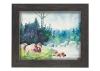 Country Chic 2.5in Wood Frame 2mm Glass & Backing 8x10 - Charcoal Black