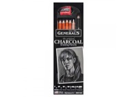 General Pencil 8 Piece Charcoal Pencil Drawing Set