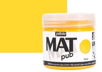 Pebeo Acrylic MAT Pub 140ml Jar Golden Yellow