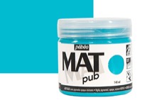 Pebeo Acrylic MAT Pub 140ml Jar Turquoise Blue