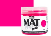 Pebeo Acrylic MAT Pub 140ml Jar Fluorescent Pink