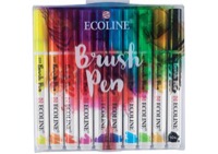 Ecoline Liquid Watercolor Brush Pen Set of 10 Colors