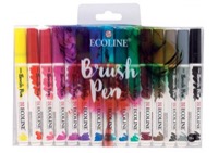 Ecoline Liquid Watercolor Brush Pen Set of 15 Colors