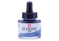 Ecoline Liquid Watercolor 30mL Pipette Jar Ultramarine Light
