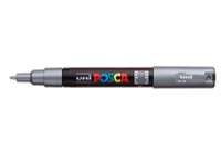 POSCA Paint Marker PC-1M Extra Fine Tapered Silver