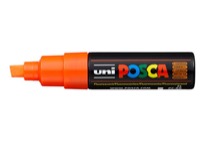 POSCA Paint Marker PC-8K Broad Chisel Fluorescent Orange