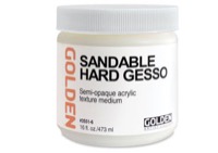 Golden Sandable Hard Gesso 16oz Bottle