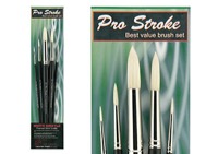 ProStroke Bristle Brush Round Value Set of 5