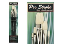 Prostroke Bristle Flat Brushes Value Set
