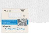 Strathmore Cards 5x6.875in. Fluorescent White Deckle Pack of 50