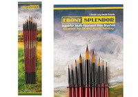 Ebony Splendor Long Handle Rounds Brush Set