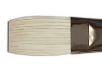 Silver Brush Bristlon Series 1901 Long Handle Size 0 Flat Brush