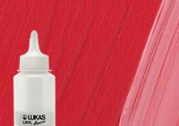 Lukas Cryl Liquid Acrylic Paint Cadmium Red Deep 250ml Bottle