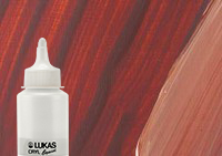 Lukas Cryl Liquid Acrylic Paint Burnt Sienna 250ml Bottle