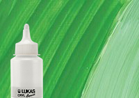 Lukas Cryl Liquid Acrylic Paint Chrome Green Light 250ml Bottle