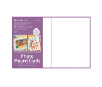 Strathmore Cards 5x6.875in. Photo Mount White Decor Emboss Pack of 50