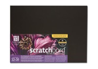 Ampersand Black 1/8 inch Flat Scratchbord 5x7 inch Pack of 3