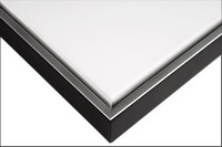 Illusions Floater Wood Frame 3/4 in. Deep 8x10 Silver/Black