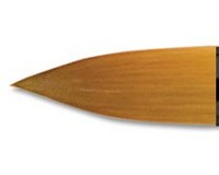 Beste Golden Taklon Short Handle Round Brush Size 10/0