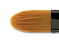 Beste Golden Taklon Short Handle Filbert Brush Size 10/0