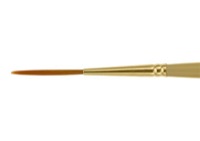 Qualita Golden Taklon Short Handle Script Brush Size 4