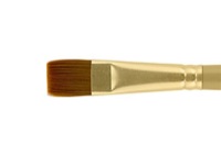 Qualita Golden Taklon Short Handle Shader Brush Size 10