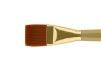Qualita Golden Taklon Short Handle Colada Wash Brush 1/2 in.