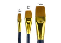 Fundamentals Short Handled 3 Set Golden Watercolor Brushes No. 17
