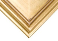Plein Air Frame 3 Inch Wide Gold 5x7 Inch