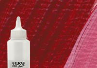 Lukas Cryl Liquid Acrylic Paint Carmine 250ml Bottle