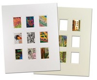 Viewpoint Artist Trading Card Single Mat (10-Pack) 8x10in - White