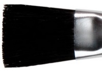 1st Impressions Short Handle Black Bristle Brush 1 inch