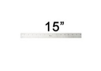 Acurit 15 inch Stainless Steel Cork Back Ruler