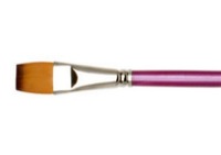 Creative Inspirations Dura-Handle Long Handle Flat Brush Size 3/4 in.