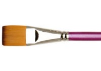 Creative Inspirations Dura-Handle Long Handle Flat Brush Size 1 in.